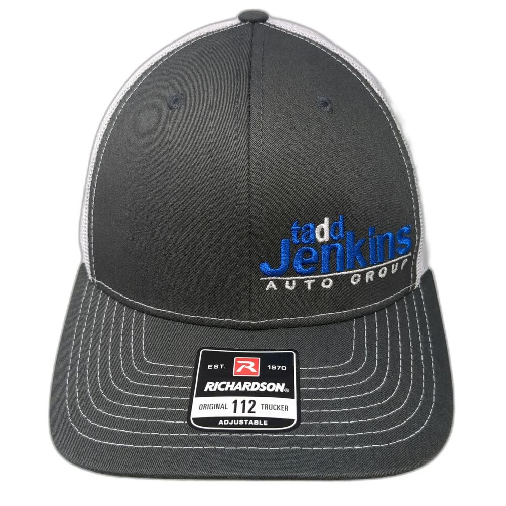 Richardson Trucker Hat Gray One Size Tadd Jenkins Auto Group Snapback Mesh Cap